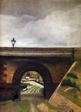  ingenuo Obras - puente de sevres Henri Rousseau Postimpresionismo Primitivismo ingenuo